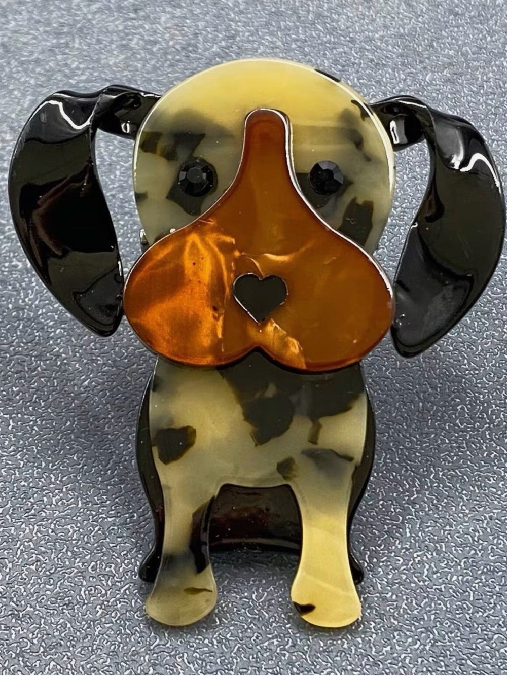 Cute Cartoon Dog Brooch Acrylic Pin Dog Lover Statement Accessory